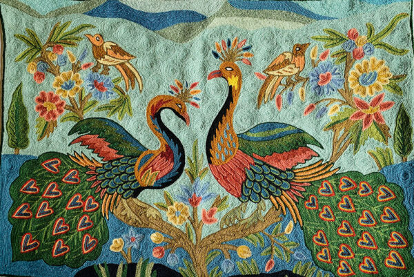 PEACOCKS RUG / WALL HANGING - Image 3