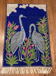 BIRDS OF A FEATHER WALL HANGING / TAPESTRY/ RUG