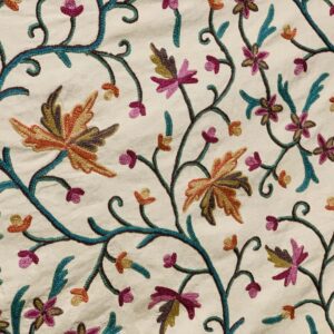 BLOSSOMS ON A VINE - CREWEL FABRIC