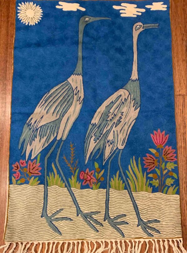 LOVE BIRDS WALL HANGING / TAPESTRY / RUG (COPY) - Image 4