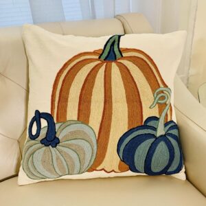 PERFECT AUTUMN - CREWEL EMBROIDERED PILLOW COVERS