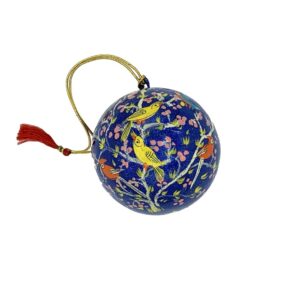 BLUE TROPICAL BIRDS ORNAMENT