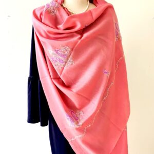 PINK BLUSH WITH LAVENDER FLOWERS