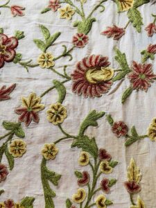FLORAL EMBROIDERY ON ORGANZA