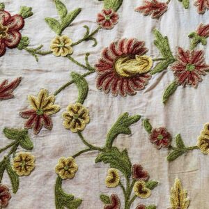 FLORAL EMBROIDERY ON ORGANZA