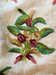 FLORAL PATTERN ON ORGANZA